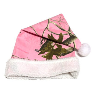 Pink Camo Christmas Hat