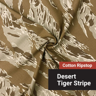 Desert Tiger Stripe Cotton Ripstop Fabric