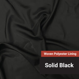 Woven Polyester Lining Fabric - Black