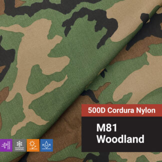 M81 Woodland 500D Cordura Nylon Fabric